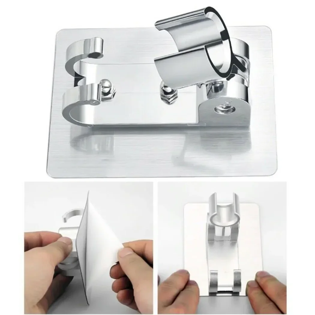 Aluminum Shower Head Holder Adjustable Shower Bracket Strong Adhesive Wall Mount Bathroom Bracket Stable For Bathroom Accessory
Aluminum Shower Head Holder Adjustable Shower Bracket Strong Adhesive Wall Mount Bathroom Bracket Stable For Bathroom Accessory