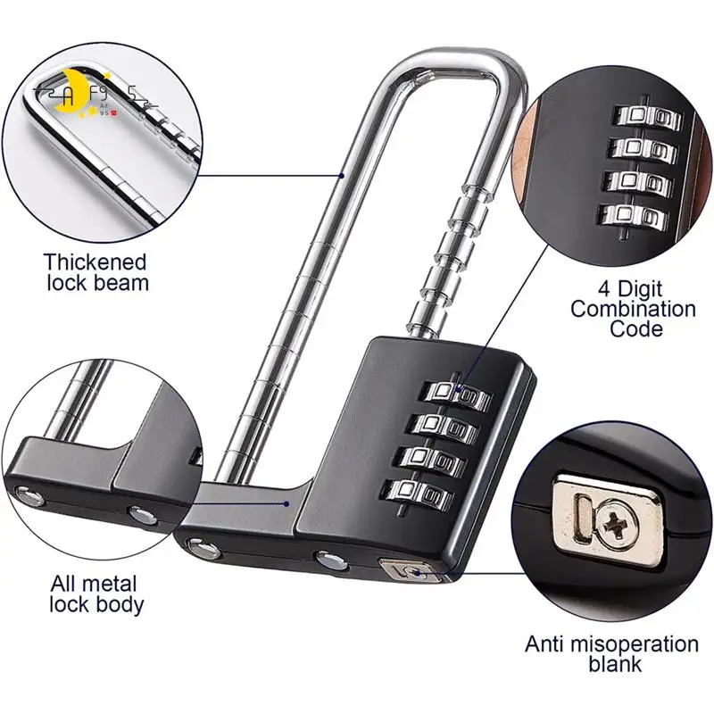 AF95-1 Piece Cabinet Lock Combination Padlock Code Long Adjustable Shackle Lock For School,Gym Black
AF95-1 Piece Cabinet Lock Combination Padlock Code Long Adjustable Shackle Lock For School,Gym Black