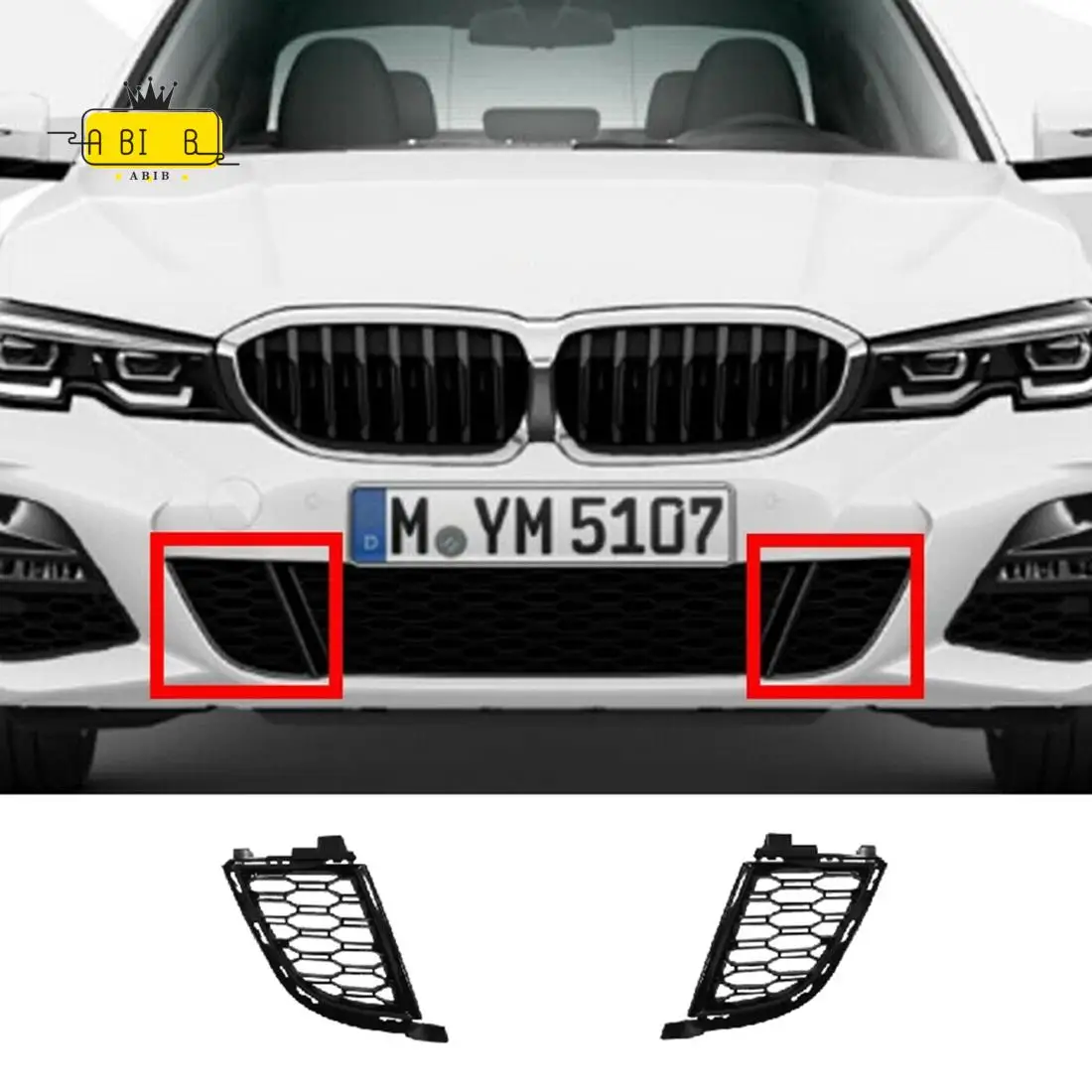 ABIB -Front Bumper Lower Grill Cover 51118075601 51118075602 For -BMW 3 Series G20 G21 318I 320I 325I 330I Accessories L+R
ABIB -Front Bumper Lower Grill Cover 51118075601 51118075602 For -BMW 3 Series G20 G21 318I 320I 325I 330I Accessories L+R