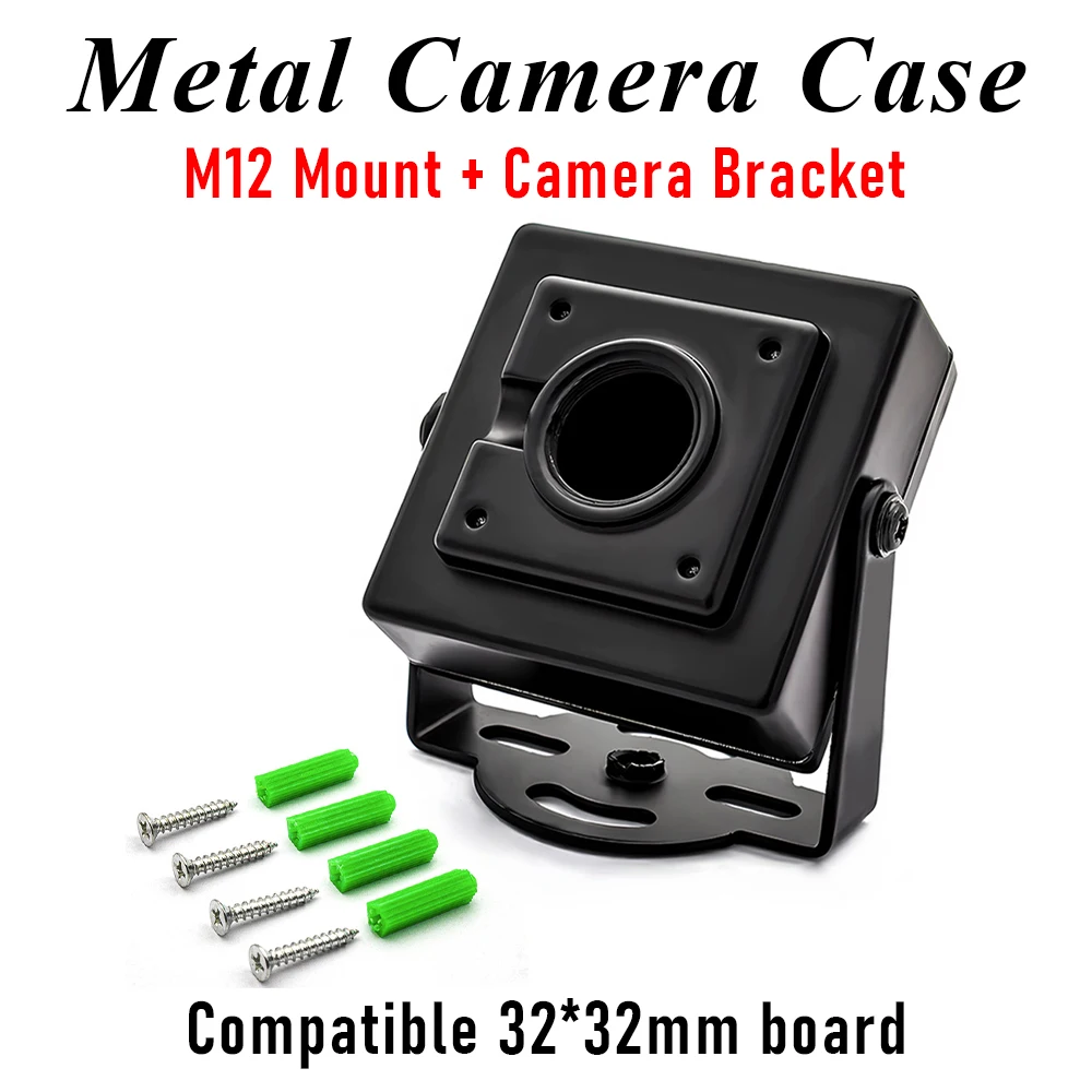 M12 Mount Mini Metal CCTV Camera Housing with Bracket for 32x32mm Board Module Indoor Security Surveillance Industria Camera
M12 Mount Mini Metal CCTV Camera Housing with Bracket for 32x32mm Board Module Indoor Security Surveillance Industria Camera