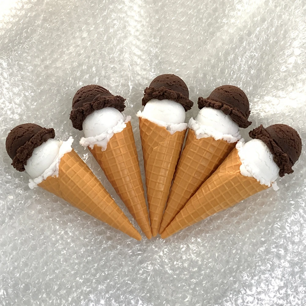 Realistic Ice Cream 2 Scoops Model Gelato Handmade Hard Sweet Cake Cafe Machine Snack Display Window Fake Food Cone Waffle Prop
Realistic Ice Cream 2 Scoops Model Gelato Handmade Hard Sweet Cake Cafe Machine Snack Display Window Fake Food Cone Waffle Prop