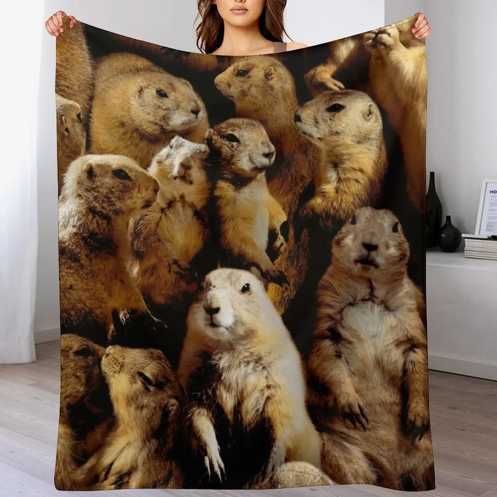 Prairie Dogs Throw Blanket Multi Use Warm Blanket for Living Room Bedroom
Prairie Dogs Throw Blanket Multi Use Warm Blanket for Living Room Bedroom