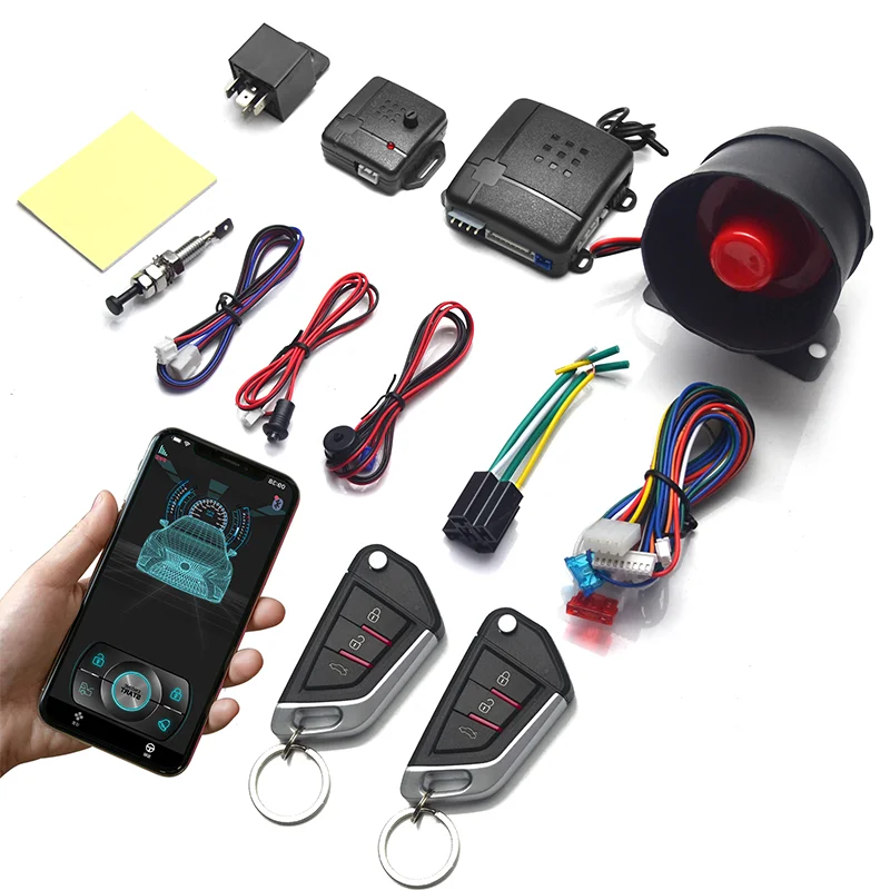 Universal Car Auto Burglar Alarm Protection Security System Remote Control Door Lock Vehicle Keyless Entry System Phone APP
Universal Car Auto Burglar Alarm Protection Security System Remote Control Door Lock Vehicle Keyless Entry System Phone APP