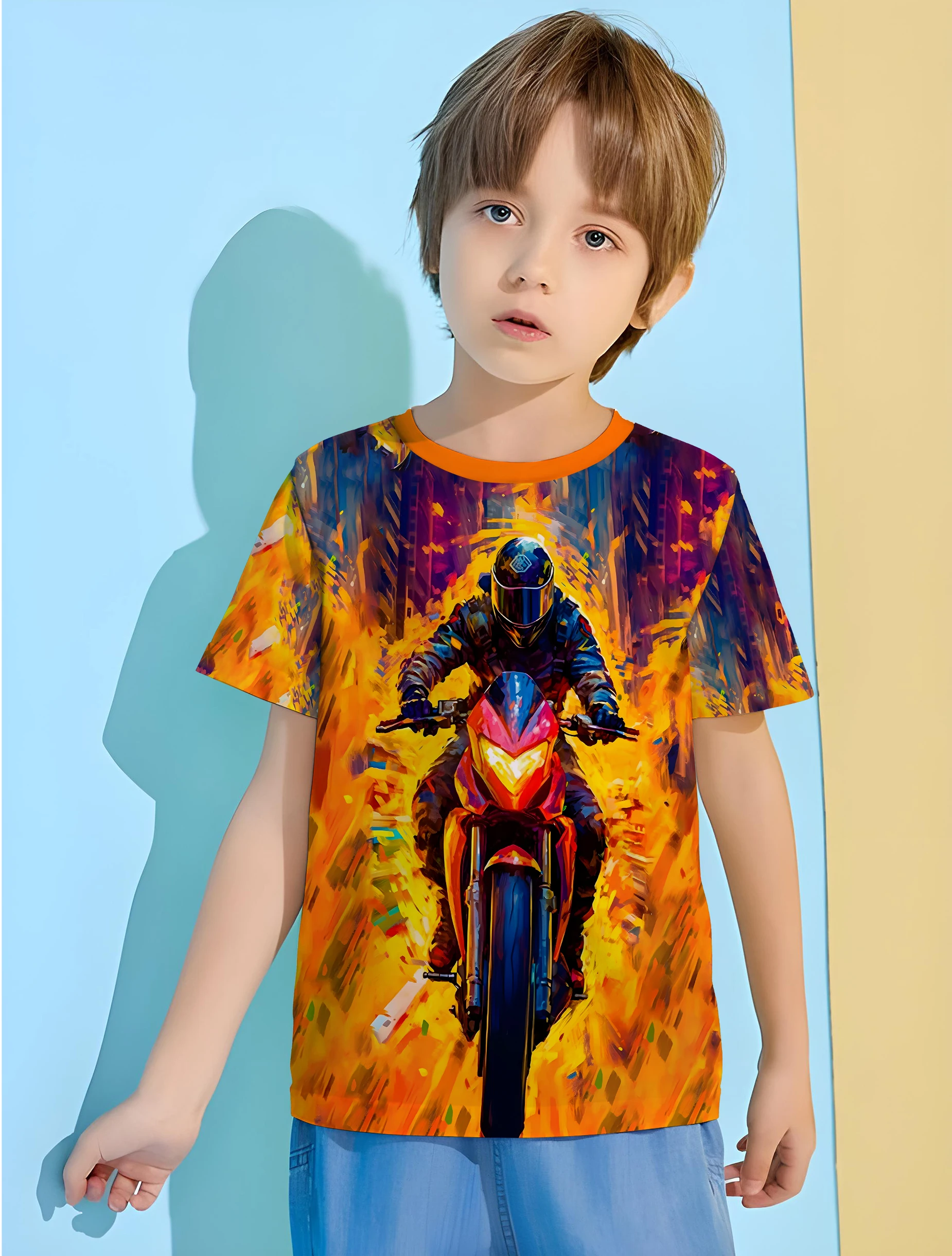 3D Fire Motorcycle Children's Boy's Clothing Clothes for Boy Child T Shirt Junior Summer Clothes Baby T-shirt Tops T-shirty Top
3D Fire Motorcycle Children's Boy's Clothing Clothes for Boy Child T Shirt Junior Summer Clothes Baby T-shirt Tops T-shirty Top