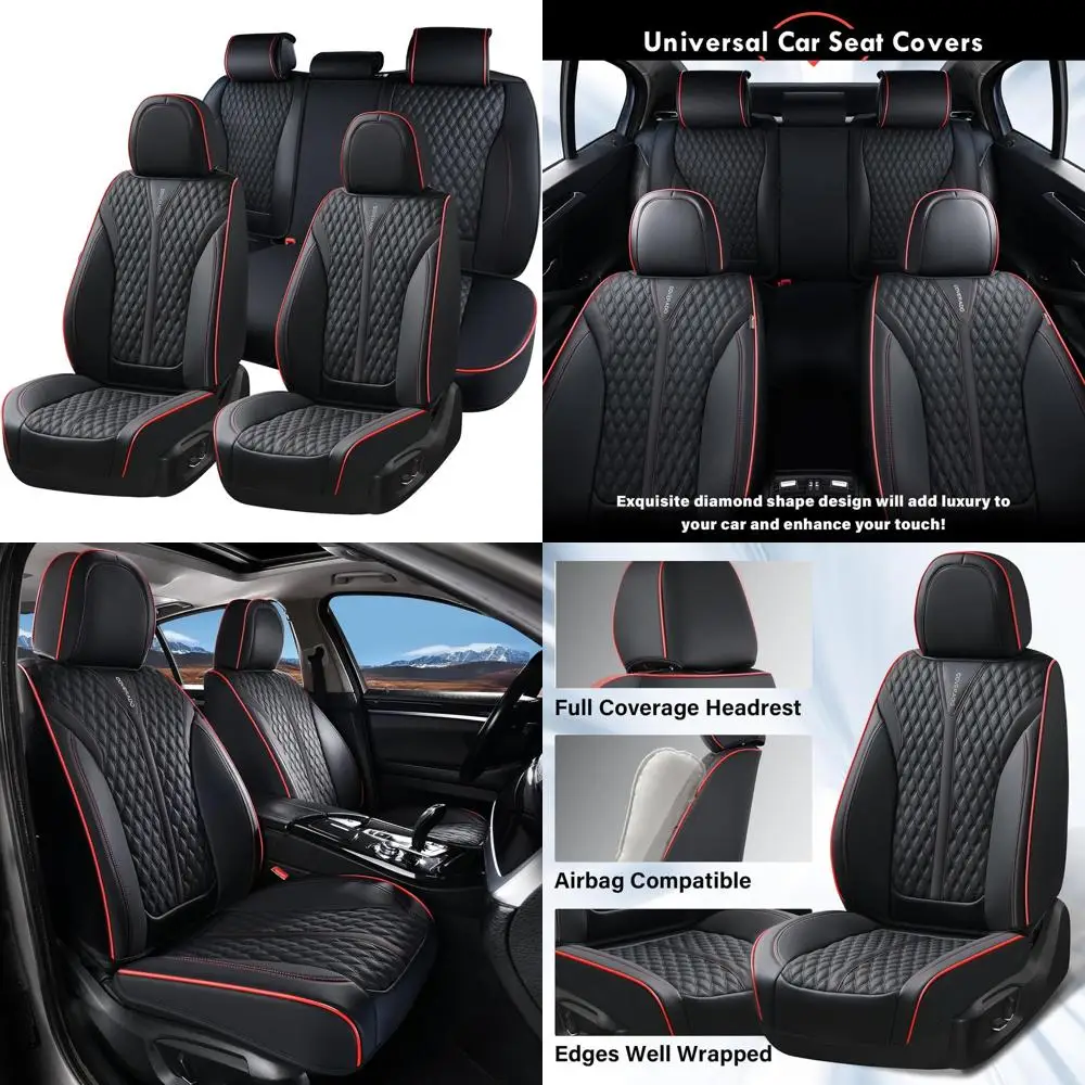 Полный комплект чехлов на автомобильные сиденья, кожаные чехлы на сиденья Nappa для автомобилей, водонепроницаемые чехлы на передние сиденья и чехлы на заднее сиденье, защита автомобильных сидений
Полный комплект чехлов на автомобильные сиденья, кожаные чехлы на сиденья Nappa для автомобилей, водонепроницаемые чехлы на передние сиденья и чехлы на заднее сиденье, защита автомобильных сидений