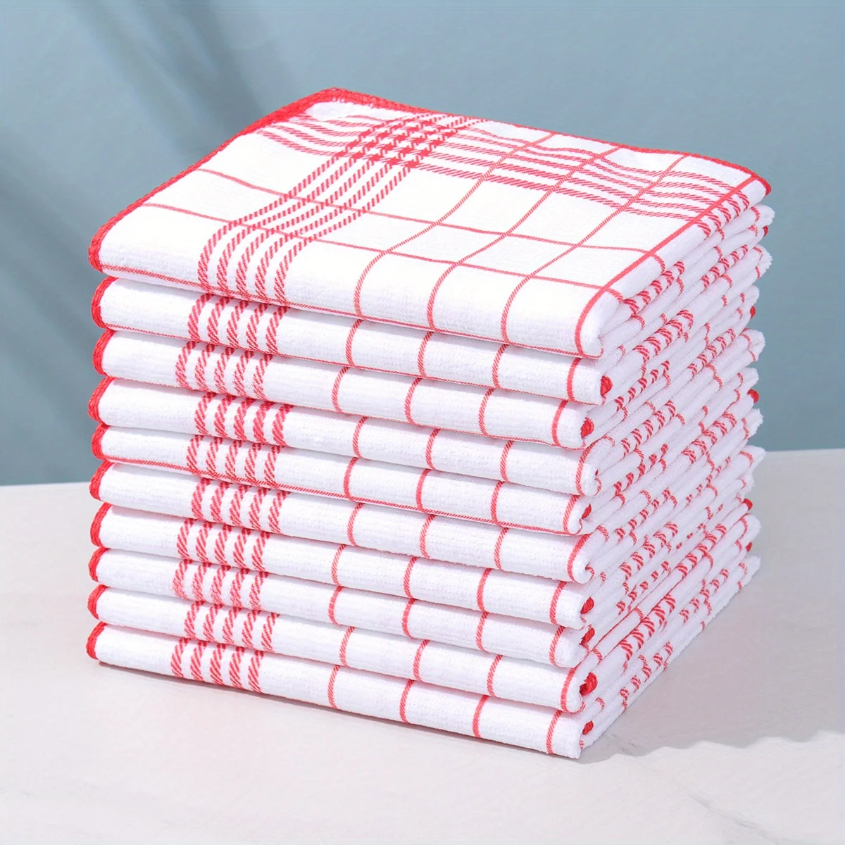 5 Pcs Lint-Free Absorbent Dish Cloths, Large Size 15.75 × 23.62 Inches, Grid Kitchen Cleaning Towels, Multi-Color Reusable Cleaning Rags, Quick Dry Cloths for Coffee Machine, Home Kitchen and Restaurant, Premium Kitchen Textiles Household Essentials
5 Pcs Lint-Free Absorbent Dish Cloths, Large Size 15.75 × 23.62 Inches, Grid Kitchen Cleaning Towels, Multi-Color Reusable Cleaning Rags, Quick Dry Cloths for Coffee Machine, Home Kitchen and Restaurant, Premium Kitchen Textiles Household Essentials