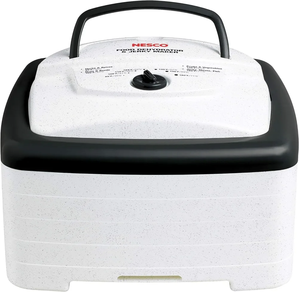 NESCO FD-80A Square Shaped Food Dehydrator, For Snacks, Fruit, Beef Jerky, White
NESCO FD-80A Square Shaped Food Dehydrator, For Snacks, Fruit, Beef Jerky, White