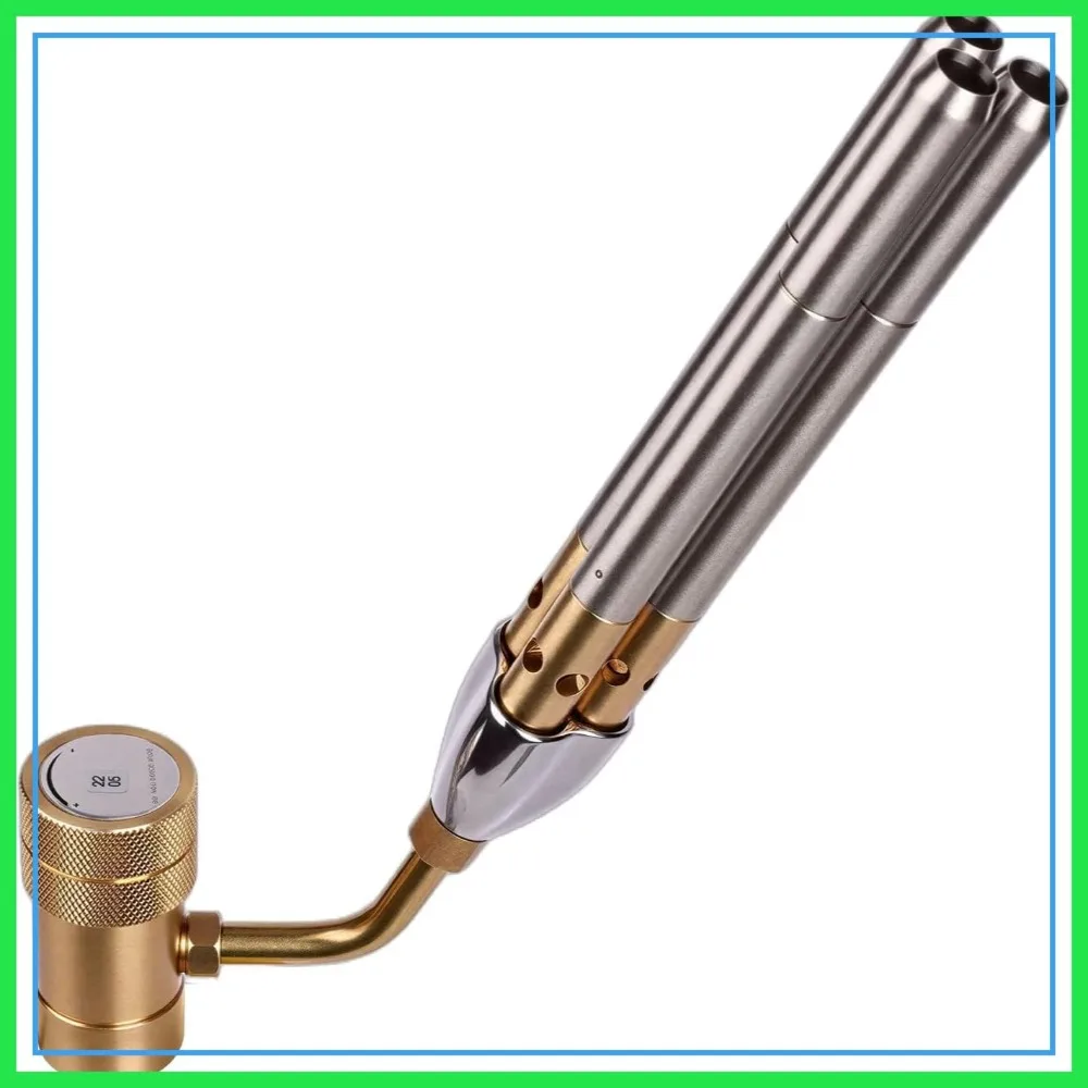 Triple Flame Barrel Turbo Torch Head High Output 25590 BTU Heavy Duty Gas Welding Nozzle Fuel by MAPP MAP Pro Propane Brazing Soldering Large Dia Pipes Flamethrower
Triple Flame Barrel Turbo Torch Head High Output 25590 BTU Heavy Duty Gas Welding Nozzle Fuel by MAPP MAP Pro Propane Brazing Soldering Large Dia Pipes Flamethrower