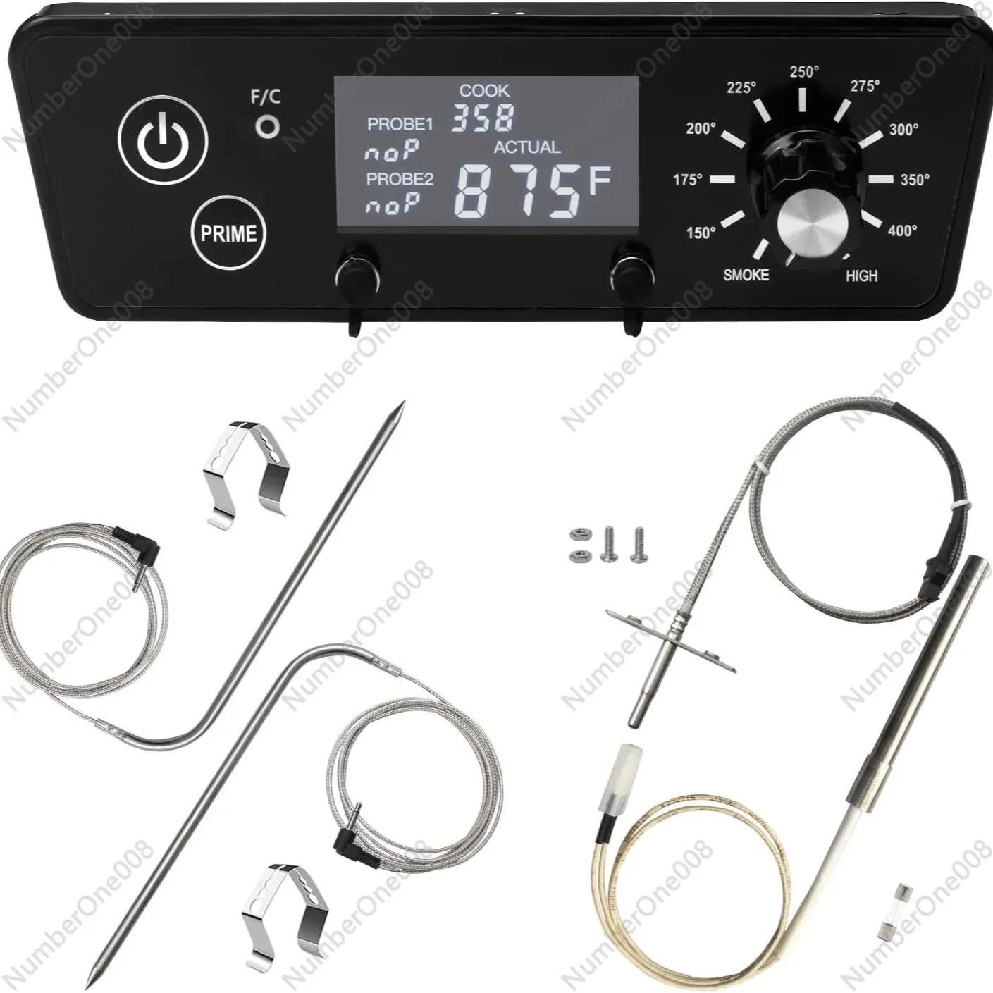 Pellet Grill Digital Temperature Controller LCD Display Control Board Kit Universal Thermostat
Pellet Grill Digital Temperature Controller LCD Display Control Board Kit Universal Thermostat