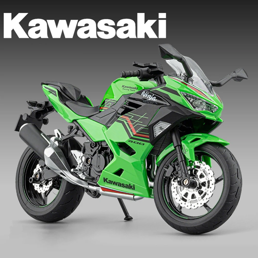 1:9 Kawasaki Ninjia400 ZX-10R Alloy Diecast Motorcycle Model Toys Car Front Wheel Steering Sound Light Motorbick Boyfriend Gifts
1:9 Kawasaki Ninjia400 ZX-10R Alloy Diecast Motorcycle Model Toys Car Front Wheel Steering Sound Light Motorbick Boyfriend Gifts