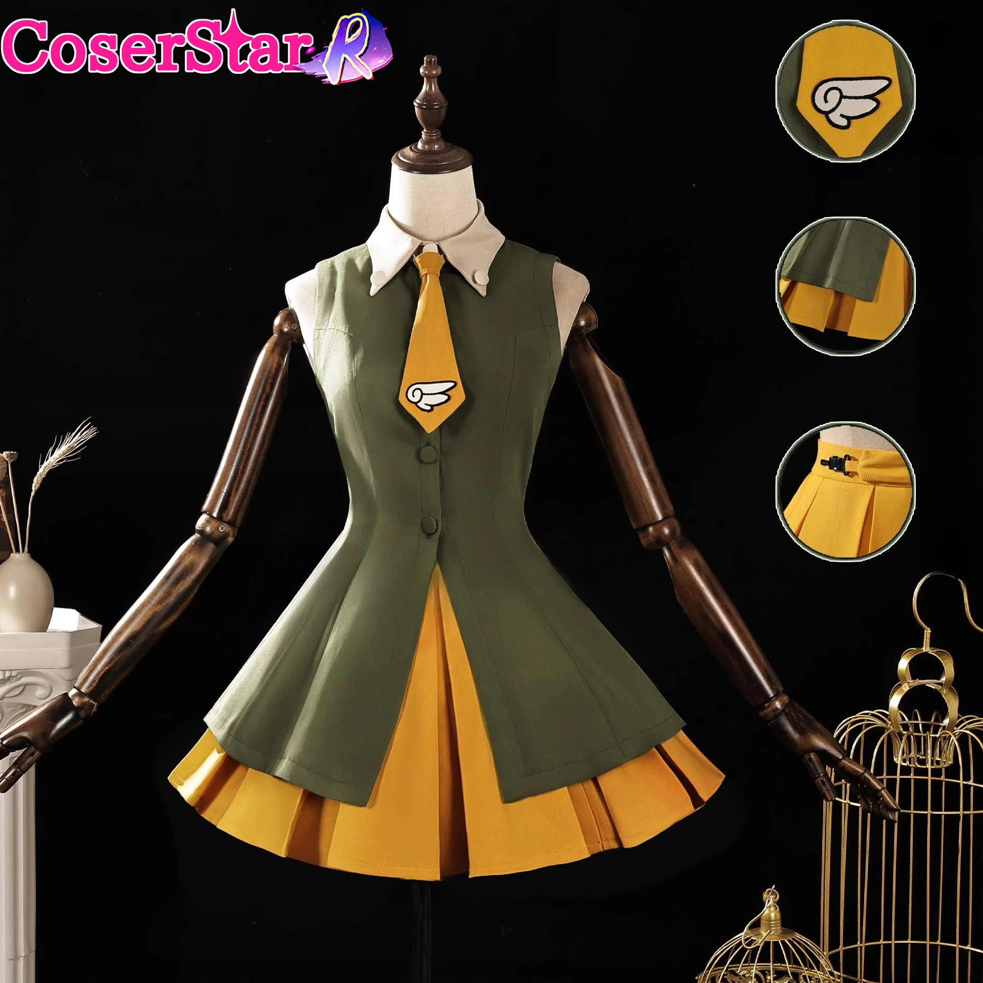 CoserStar-R CCS Cardcaptor Sakura Hongkong Travel Dress Cosplay Costume Role Play Uniform Wigs
CoserStar-R CCS Cardcaptor Sakura Hongkong Travel Dress Cosplay Costume Role Play Uniform Wigs