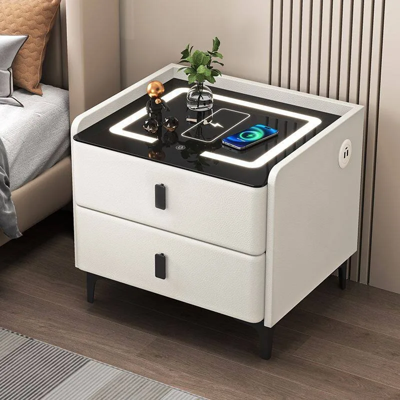 Charging Station Bedside Table Luxury Modern Wooden Chest Drawers Led Storage Chic Side Bed Table Decor Interior Furniture Home
Charging Station Bedside Table Luxury Modern Wooden Chest Drawers Led Storage Chic Side Bed Table Decor Interior Furniture Home