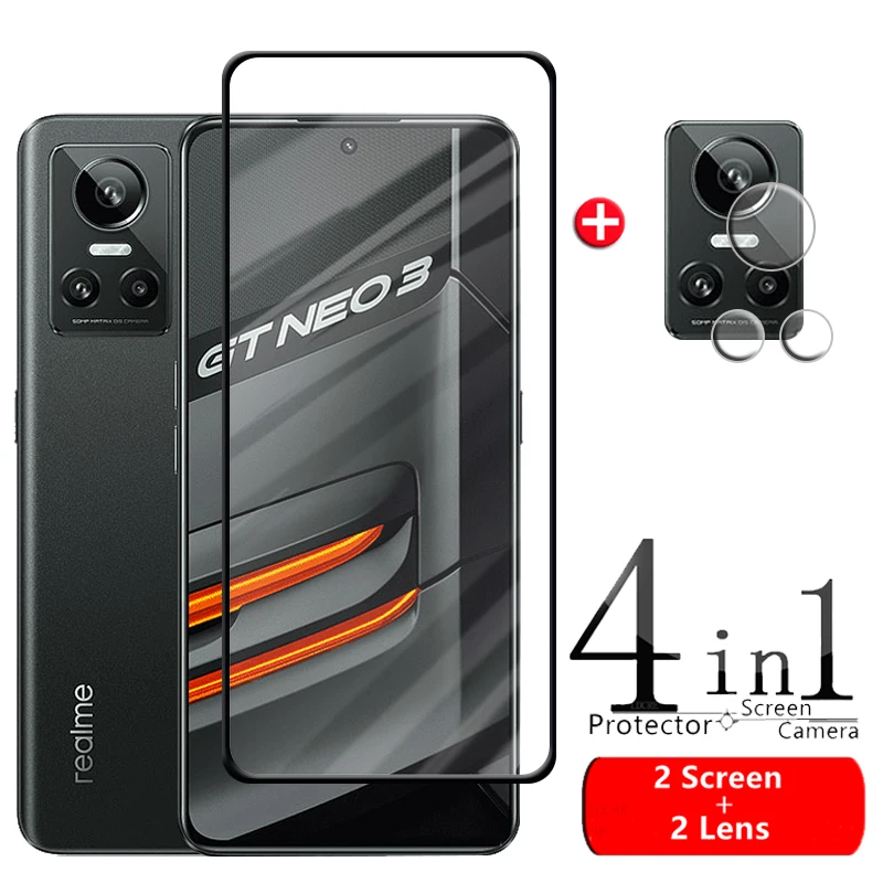 4-in-1 For OPPO Realme GT Neo 3 Glass For Realme GT Neo 3 Tempered Glass 9H HD Screen Protector For Realme GT Neo 2 3 Lens Glass
4-in-1 For OPPO Realme GT Neo 3 Glass For Realme GT Neo 3 Tempered Glass 9H HD Screen Protector For Realme GT Neo 2 3 Lens Glass
