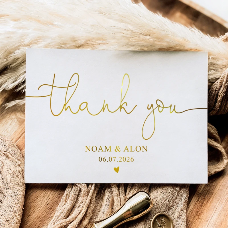 20PCS Personalized Thank You Card with Foil, Customizable Thank You Card for Wedding Thank You Card, Business Thank You Card
20PCS Personalized Thank You Card with Foil, Customizable Thank You Card for Wedding Thank You Card, Business Thank You Card