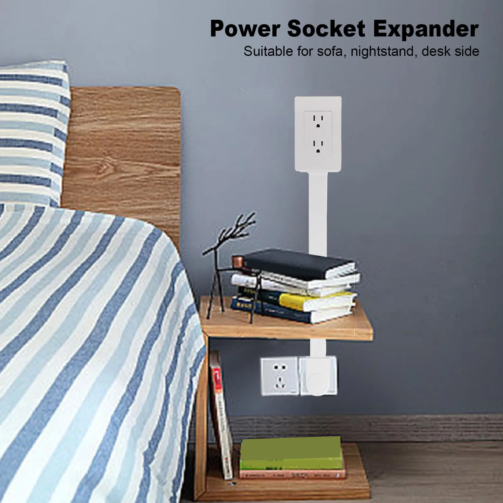Electrical Outlet Extender Flame Retardant Flexible Placement 22 To 34 Inch Extension Rotatable Power Strip for Sofa Desk
Electrical Outlet Extender Flame Retardant Flexible Placement 22 To 34 Inch Extension Rotatable Power Strip for Sofa Desk