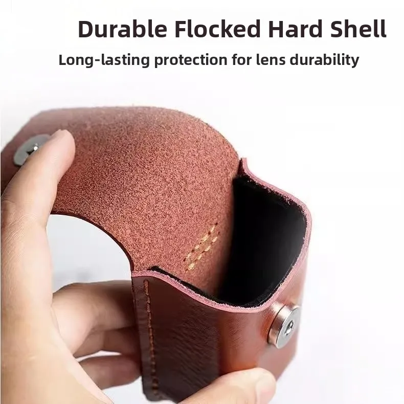 Top Layer Cowhide Leather Glasses Case Portable Eye Glasses Holder with Belt Loop for Men And Women Fits in Waist Bag
Top Layer Cowhide Leather Glasses Case Portable Eye Glasses Holder with Belt Loop for Men And Women Fits in Waist Bag