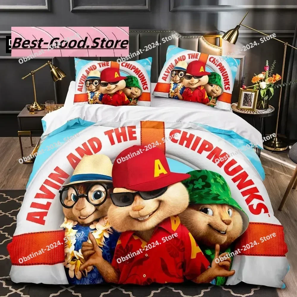 3D Cartoon C-Chipmunk A-Alvin Bedding Set Printed Bed Set With Pillowcase Bed Duvet Cover Single Double Queen Super King Size 
3D Cartoon C-Chipmunk A-Alvin Bedding Set Printed Bed Set With Pillowcase Bed Duvet Cover Single Double Queen Super King Size