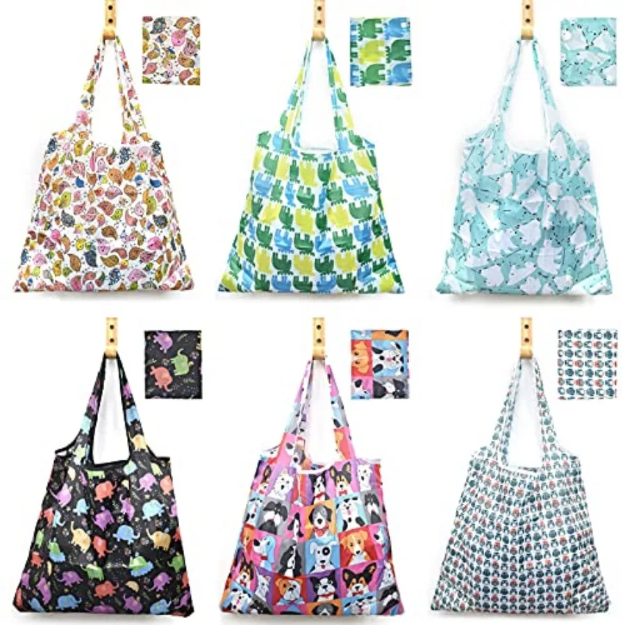 6 Pcs Reusable Grocery Bags Xlarge 50LBS Foldable Grocery Shopping Bags Washable Beach Bag Ripstop Nylon Tote Bags
6 Pcs Reusable Grocery Bags Xlarge 50LBS Foldable Grocery Shopping Bags Washable Beach Bag Ripstop Nylon Tote Bags