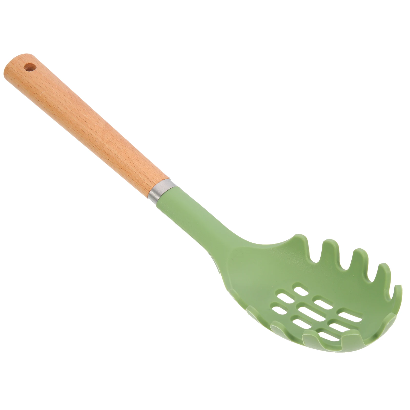 Silicone Wooden Handle Pasta Server Spaghetti Spoon Noodle Fork Stainless Steel Kitchen Utensils Random Color
Silicone Wooden Handle Pasta Server Spaghetti Spoon Noodle Fork Stainless Steel Kitchen Utensils Random Color