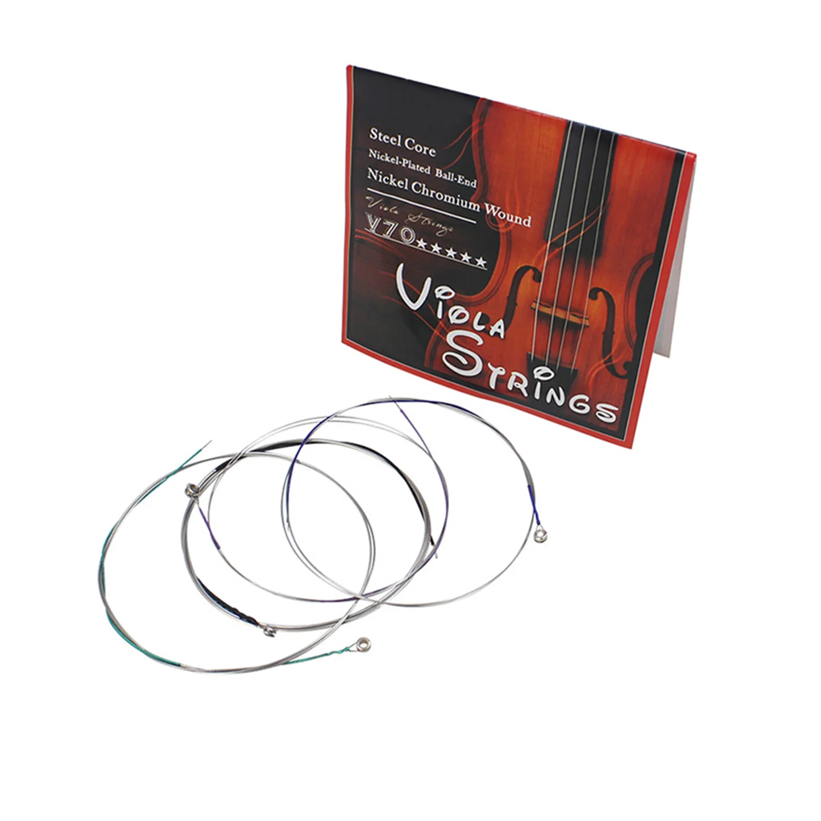 4 Pcs Viola Strings Portable Musical Instrument Parts Accessories Nichrome Violin Fine Tuners
4 Pcs Viola Strings Portable Musical Instrument Parts Accessories Nichrome Violin Fine Tuners