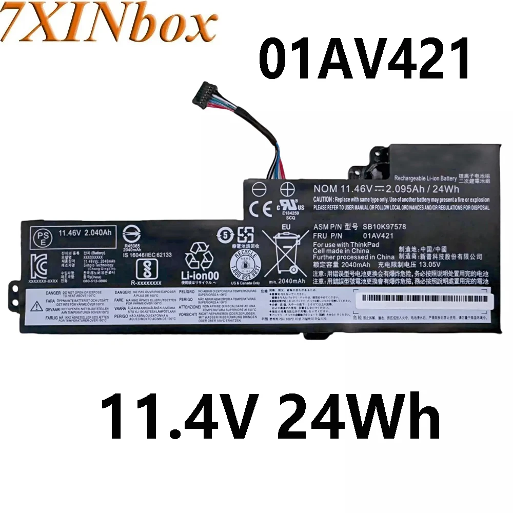 7XINbox 01AV421 11,4 В 24 Втч аккумулятор для ноутбука Lenovo ThinkPad T480 T470 A485 A475 TP25 Series 01AV419 01AV420 01AV489
7XINbox 01AV421 11,4 В 24 Втч аккумулятор для ноутбука Lenovo ThinkPad T480 T470 A485 A475 TP25 Series 01AV419 01AV420 01AV489