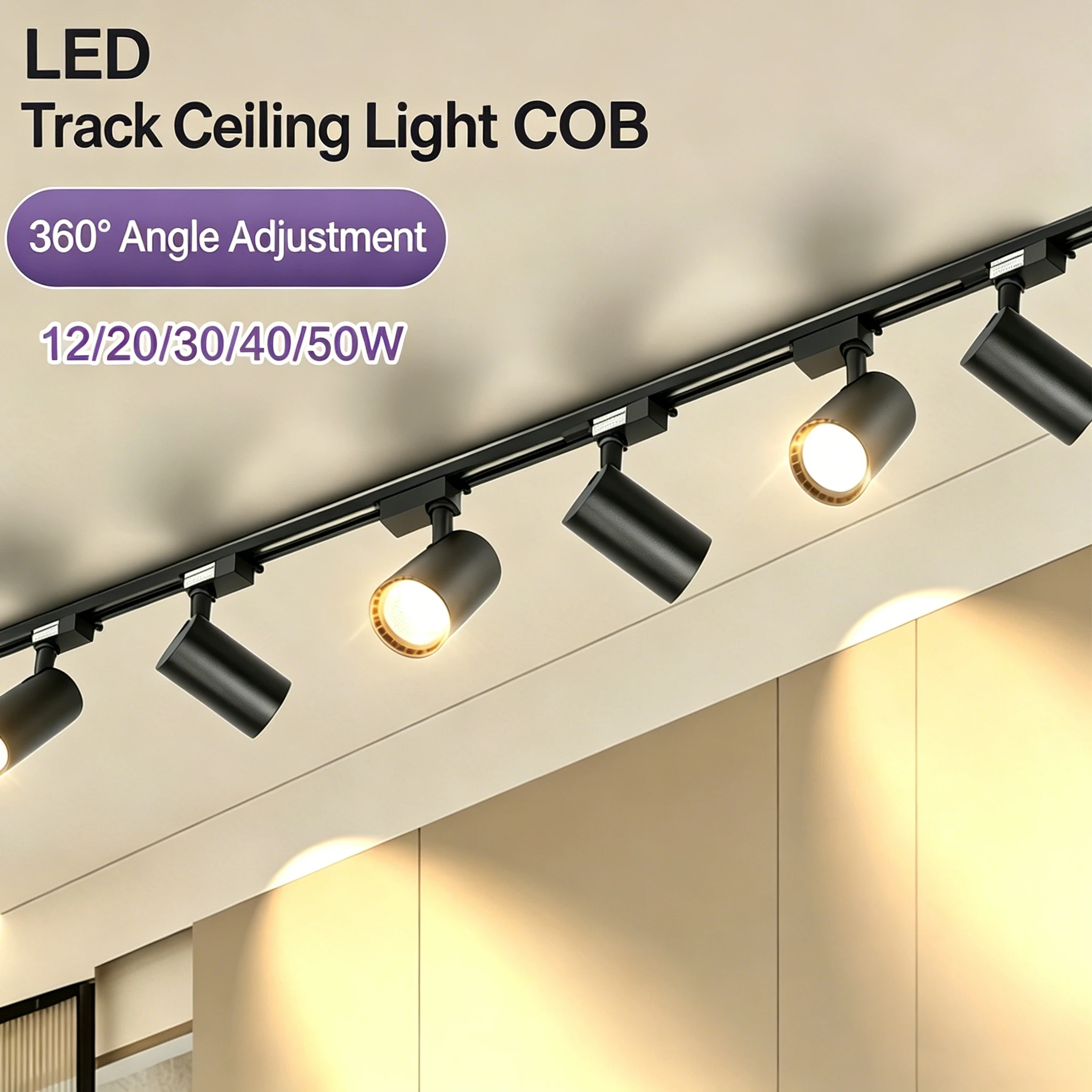 220V LED Track Light COB Spotlight Decor Indoor Ceiling Lighting for Living Room Kitchen Bedroom Track Rail Lamp Led Spot
220V LED Track Light COB Spotlight Decor Indoor Ceiling Lighting for Living Room Kitchen Bedroom Track Rail Lamp Led Spot