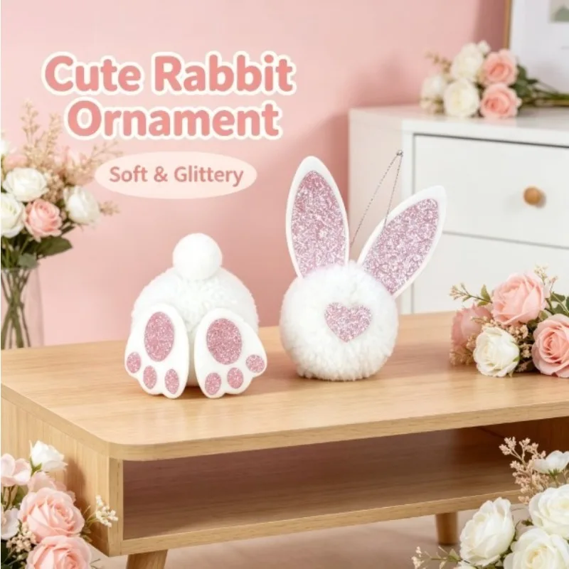 Bunny Ear Butt Pendant Plush Hanging Ornament Festival Home Wall Decor Holiday Party Layout Cute Cartoon Festival Decorations
Bunny Ear Butt Pendant Plush Hanging Ornament Festival Home Wall Decor Holiday Party Layout Cute Cartoon Festival Decorations