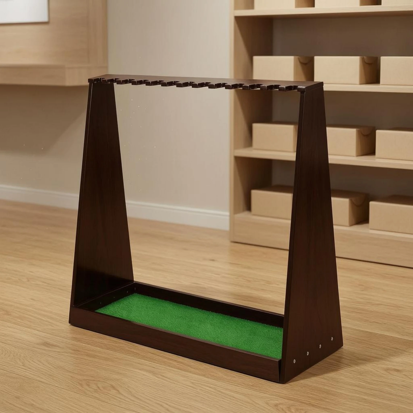 Golf Club Holder Felt-Lined Base Wooden Golf Club Stand uncoveredFrame Sturdy for Clubhouse
Golf Club Holder Felt-Lined Base Wooden Golf Club Stand uncoveredFrame Sturdy for Clubhouse