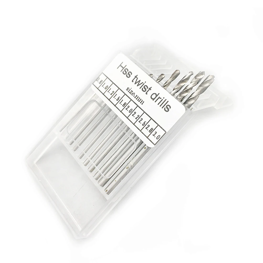 10pc HighSpeed Steel DrillBits H Drill Chuck JewelryTool MicroBit DrillHead Set Wood Plastic Rubber Model DIY
10pc HighSpeed Steel DrillBits H Drill Chuck JewelryTool MicroBit DrillHead Set Wood Plastic Rubber Model DIY