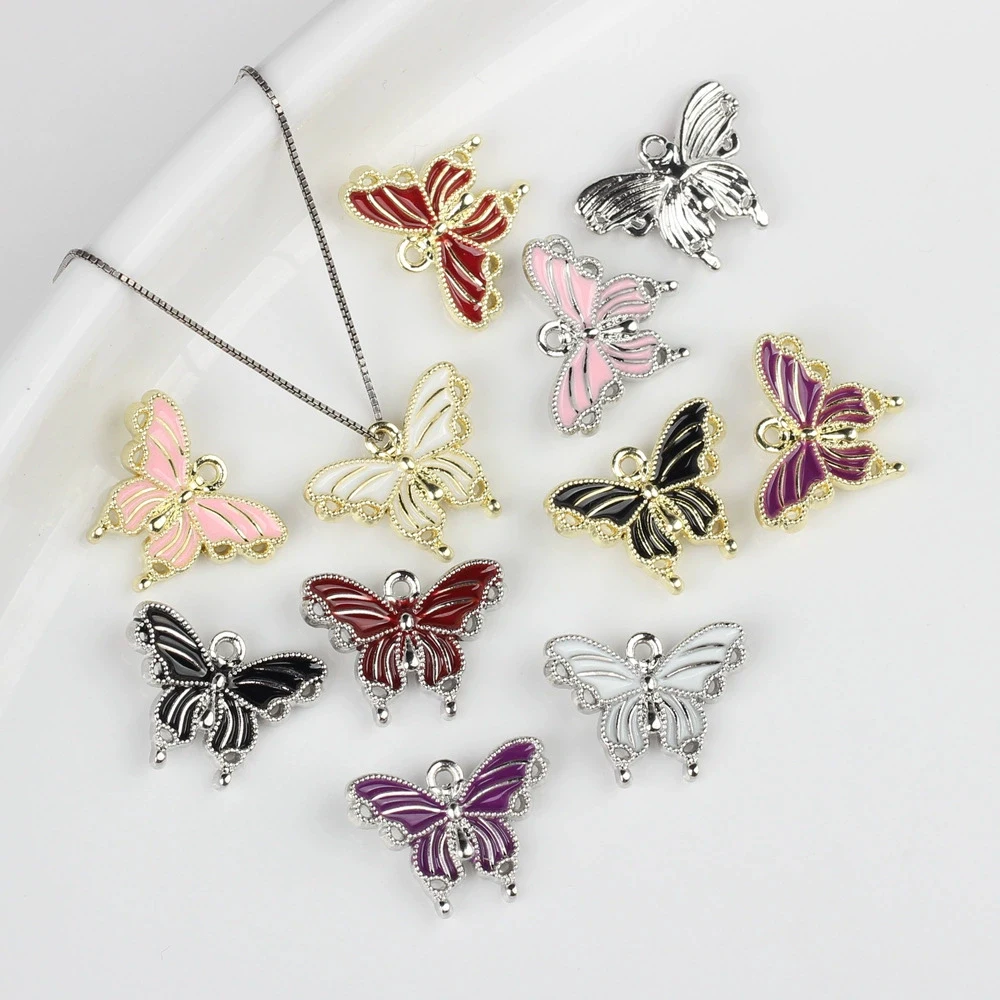10Pcs Alloy Cute Butterfly Shape Pendant DIY Bracelet Necklaces Jewelry Earring Making Accessories Handmade Craft Fashion Gifts
10Pcs Alloy Cute Butterfly Shape Pendant DIY Bracelet Necklaces Jewelry Earring Making Accessories Handmade Craft Fashion Gifts