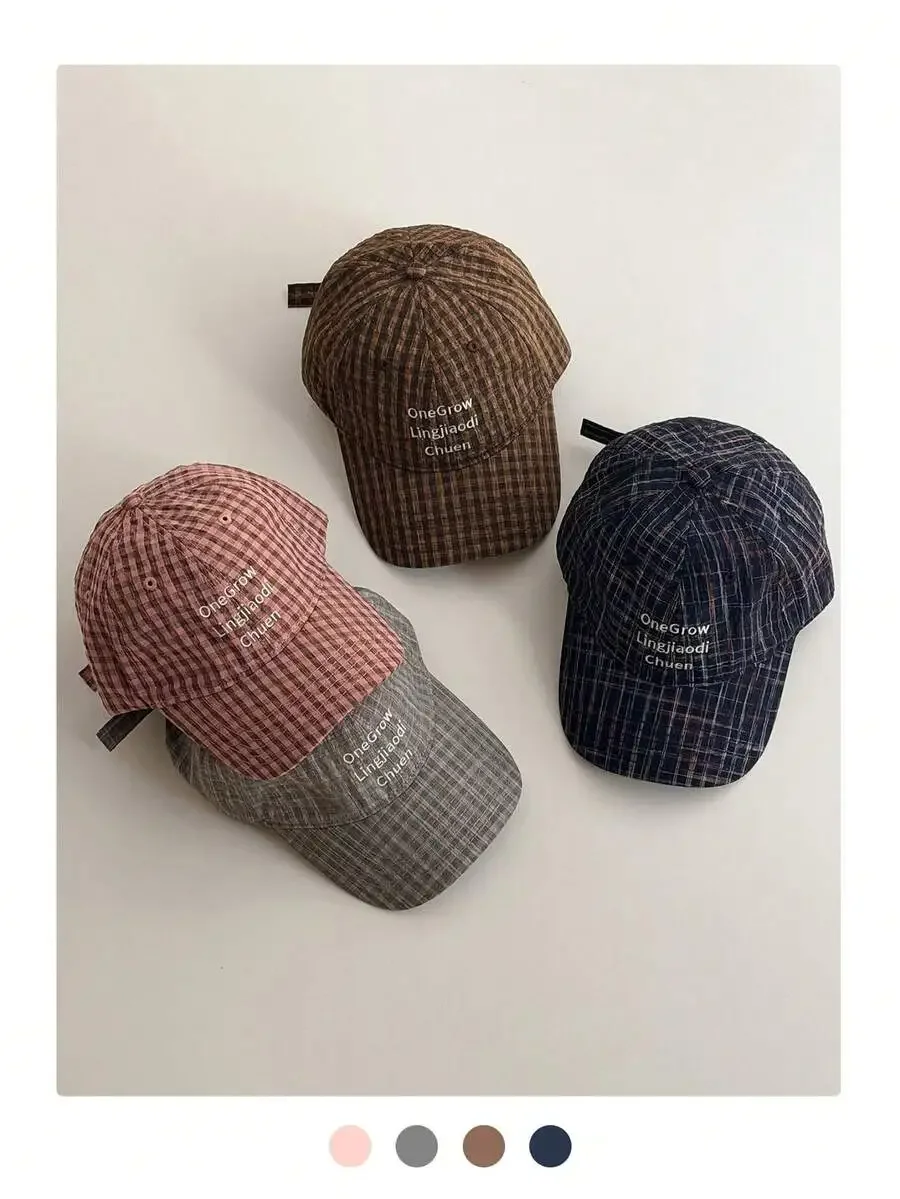 Soft Top Retro Plaid Baseball Cap Unisex Casual Flat Brim Hat For Spring Summer
Soft Top Retro Plaid Baseball Cap Unisex Casual Flat Brim Hat For Spring Summer