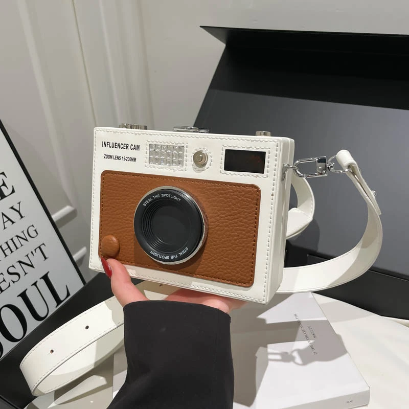 Women's Creative Shoulder Bag camera Shaped Crossbody Bag Retro PU Leather Designer Sweet Girl Phone Purses and Small Handbag
Women's Creative Shoulder Bag camera Shaped Crossbody Bag Retro PU Leather Designer Sweet Girl Phone Purses and Small Handbag