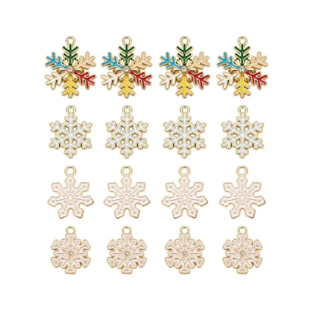 24Pcs 4 Style Alloy Enamel Pendants Cadmium Free Nickel Free Lead Free Christmas Snowflake Mixed Color
24Pcs 4 Style Alloy Enamel Pendants Cadmium Free Nickel Free Lead Free Christmas Snowflake Mixed Color