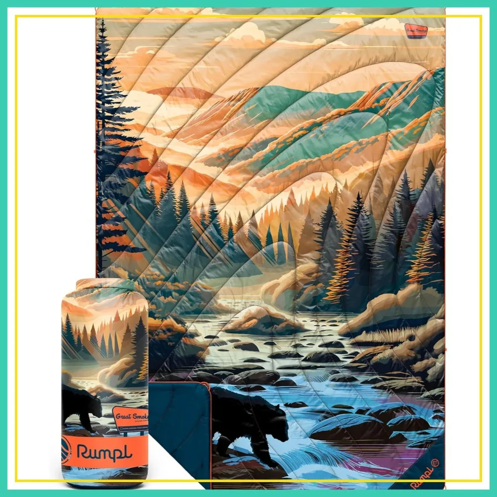 National Park Blanket for Camping, Great Smoky Mountains Bear Crossing - V3
National Park Blanket for Camping, Great Smoky Mountains Bear Crossing - V3