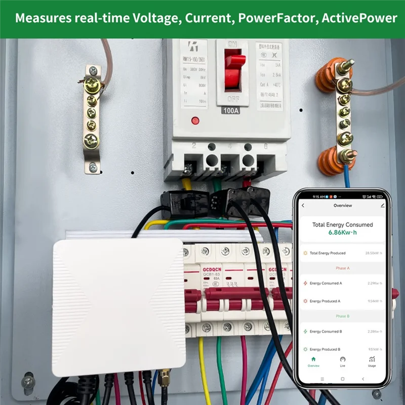 The New Tuya Smart Life 3 Phase Wifi Energy KWH Meter 200A Power Clamp Current Transformer App Monitor And Record Consumption Du
The New Tuya Smart Life 3 Phase Wifi Energy KWH Meter 200A Power Clamp Current Transformer App Monitor And Record Consumption Du