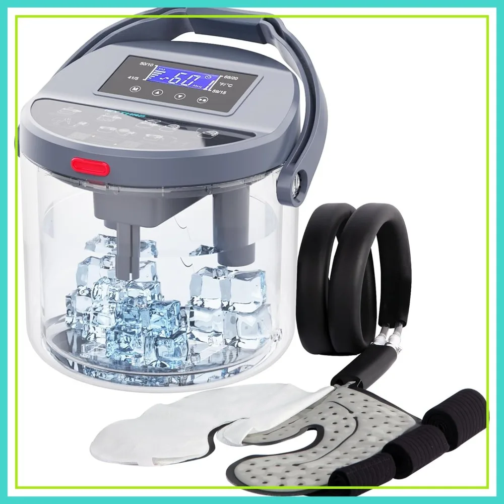 Cold Therapy Machine with Programmable Timer, Ice Machine for Knee After Surgery, Knee Replacement Recovery Equipment, Cryotherapy Pain Relief with Compression Pad for Shoulder, Ankle (Gray)
Cold Therapy Machine with Programmable Timer, Ice Machine for Knee After Surgery, Knee Replacement Recovery Equipment, Cryotherapy Pain Relief with Compression Pad for Shoulder, Ankle (Gray)
