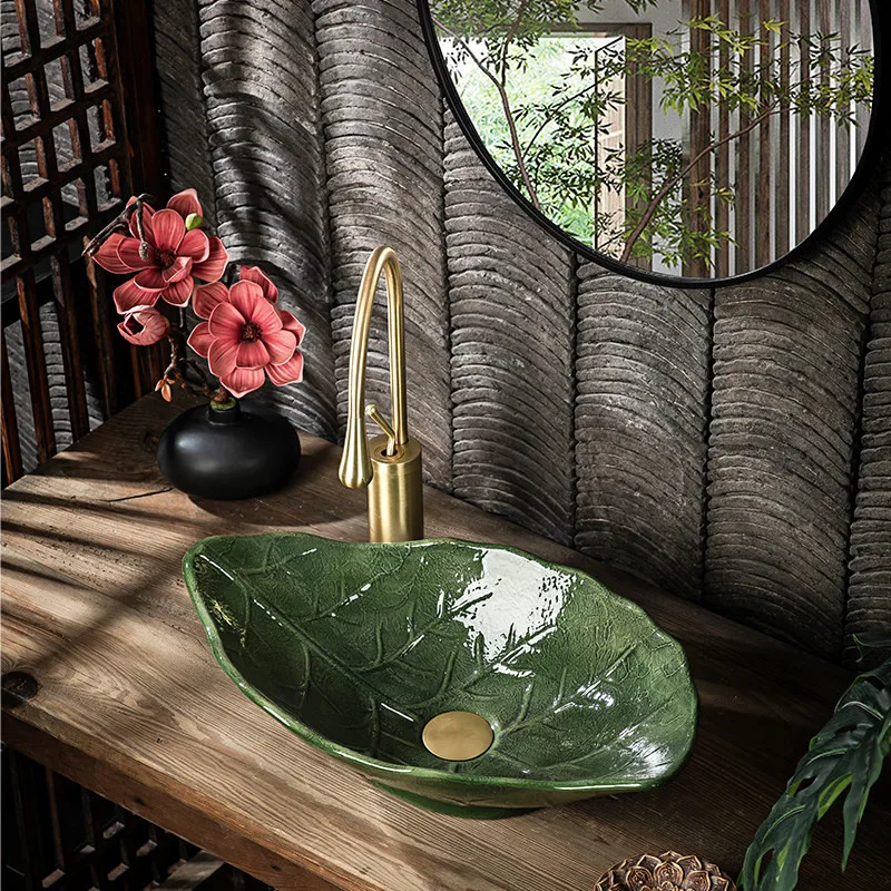 Jingdezhen Ceramic Countertop Basin Balcony Home Creative Chinese Retro Art Washbasin Single Basin
Jingdezhen Ceramic Countertop Basin Balcony Home Creative Chinese Retro Art Washbasin Single Basin