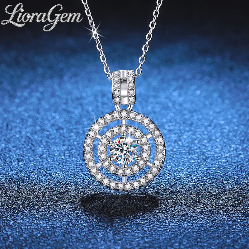 LioraGem Platinum PT950 Fashion Double-Ring Moissanite Pendant Necklace, D Color Moissanite 0.5 Carat Clavicle Chain
LioraGem Platinum PT950 Fashion Double-Ring Moissanite Pendant Necklace, D Color Moissanite 0.5 Carat Clavicle Chain