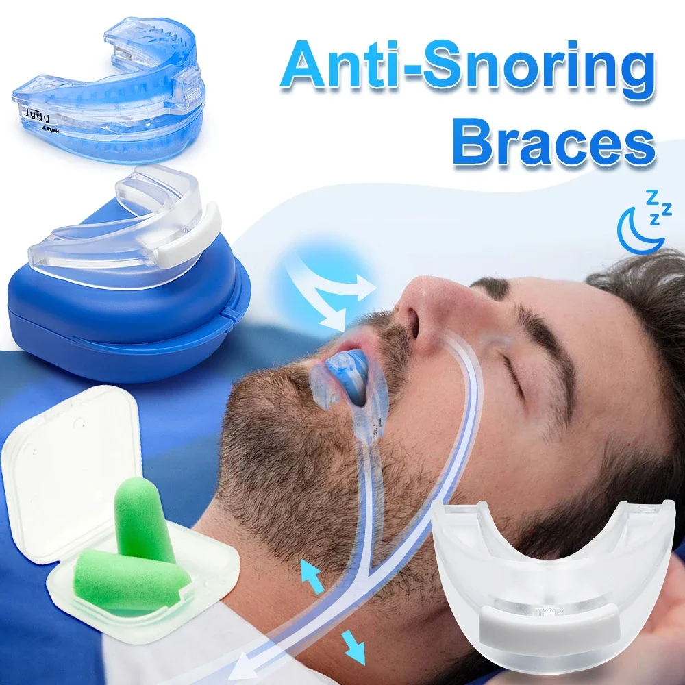 Anti Snoring Bruxism Silicone Mouthpiece & Sleeping Ear Plugs Improve Sleeping Teeth Bruxism Sleep Aid Anti-Snore&Apnea Device
Anti Snoring Bruxism Silicone Mouthpiece & Sleeping Ear Plugs Improve Sleeping Teeth Bruxism Sleep Aid Anti-Snore&Apnea Device