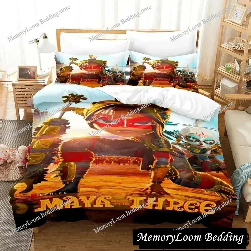 3D Print Maya and Three Bedding Set Duvet Cover Bed Set Quilt Cover Pillowcase Comforter king Queen Size Boys Adult Bedding
3D Print Maya and Three Bedding Set Duvet Cover Bed Set Quilt Cover Pillowcase Comforter king Queen Size Boys Adult Bedding