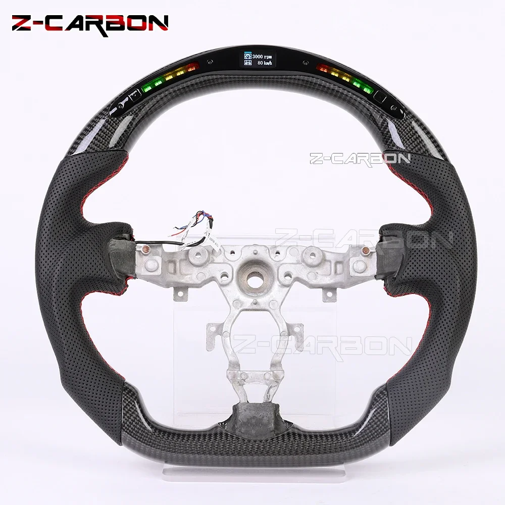 Led Steering Wheel For Nissan 370z Z34 2009-2021 Real Carbon Fiber Perforated Leather Red Stitching Racing Sport Wheel
Led Steering Wheel For Nissan 370z Z34 2009-2021 Real Carbon Fiber Perforated Leather Red Stitching Racing Sport Wheel