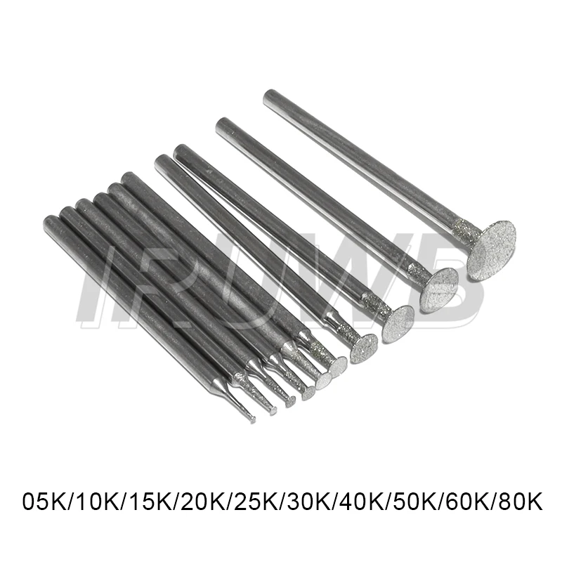 10PCS Grinding Bit Accessory Ultra-Thin T Head Shank Diamond Mounted Point Stone Jade Carve Polish Engrave Tools Set 2.35mm
10PCS Grinding Bit Accessory Ultra-Thin T Head Shank Diamond Mounted Point Stone Jade Carve Polish Engrave Tools Set 2.35mm