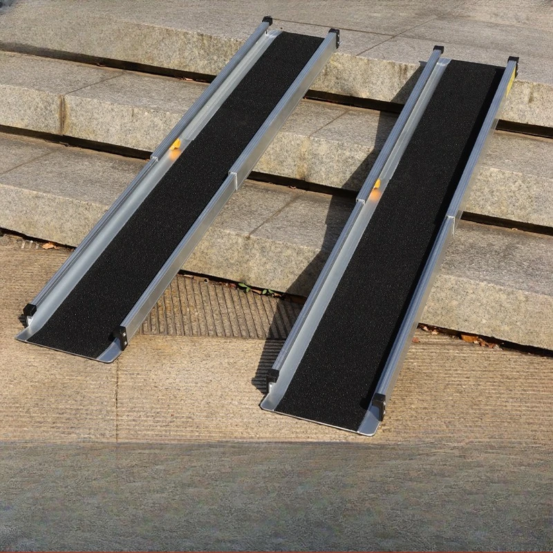 Barrier-free ramp Retractable Portable Movable aluminum alloy anti-slide wheelchair Up stairs Step ramp plate
Barrier-free ramp Retractable Portable Movable aluminum alloy anti-slide wheelchair Up stairs Step ramp plate