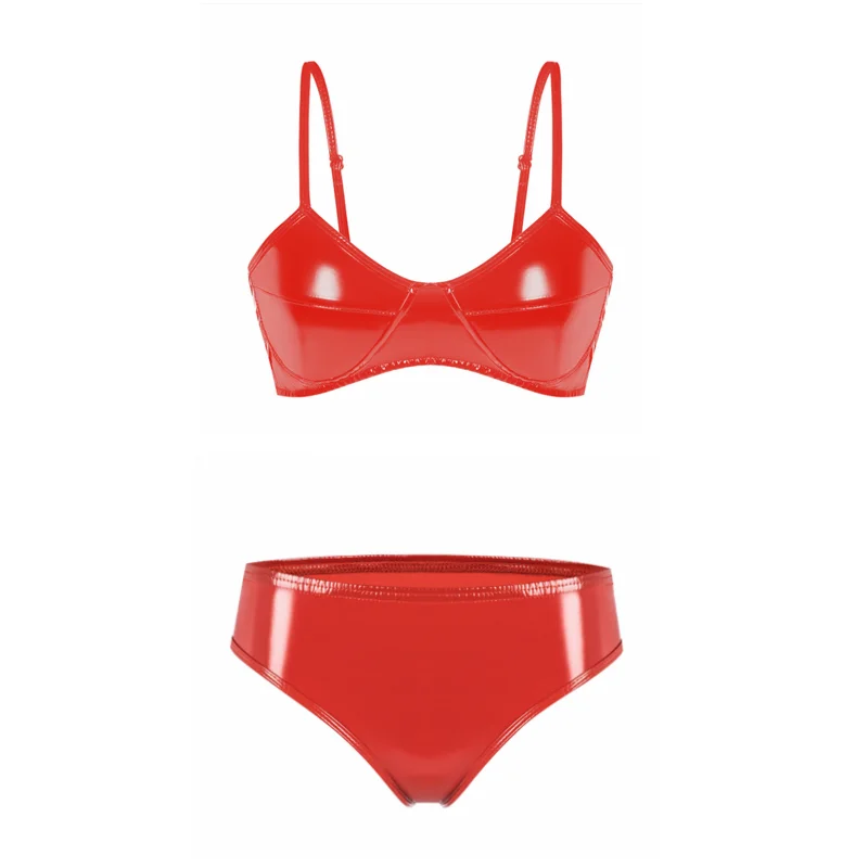 2 Piece Pink Red Lingerie Sexy Women Bra Sets PU Leather Camisole Bra with Zipper Panty Briefs Shorts Underwear Sets
2 Piece Pink Red Lingerie Sexy Women Bra Sets PU Leather Camisole Bra with Zipper Panty Briefs Shorts Underwear Sets