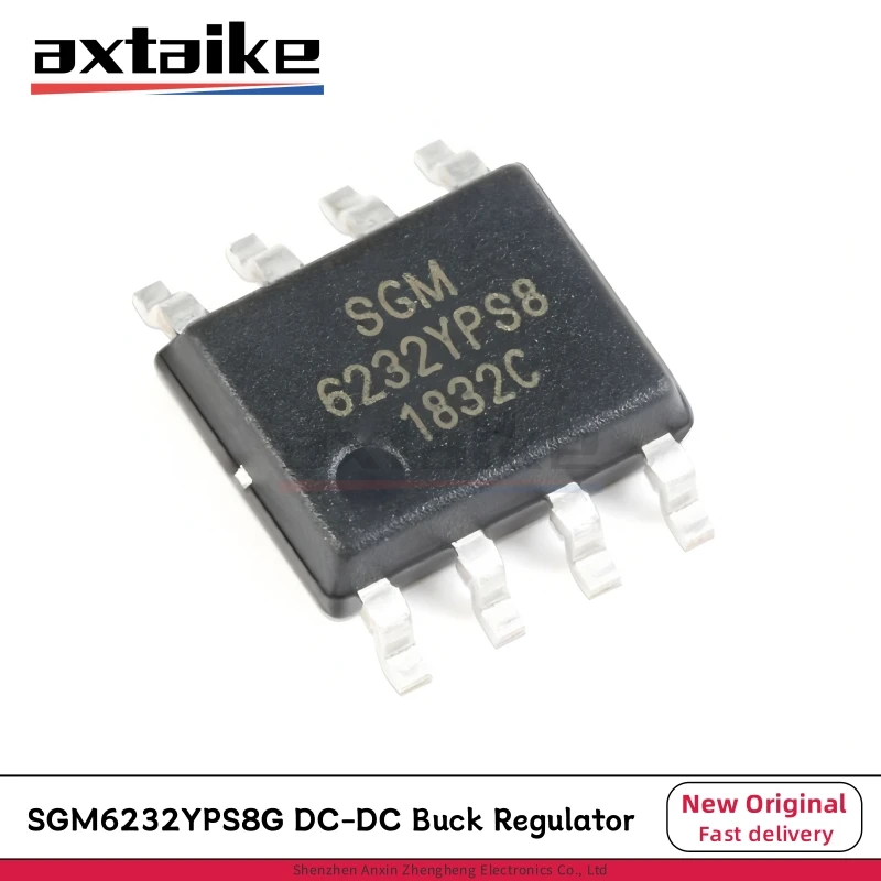 5/10/20PCS SGM6232YPS8G/TR SGM6232YPS8G SGM6232 6232YPS8 SOP-8 2A 38V 1.4MHz DC-DC Buck Regulator Step Down Converter SMD IC
5/10/20PCS SGM6232YPS8G/TR SGM6232YPS8G SGM6232 6232YPS8 SOP-8 2A 38V 1.4MHz DC-DC Buck Regulator Step Down Converter SMD IC