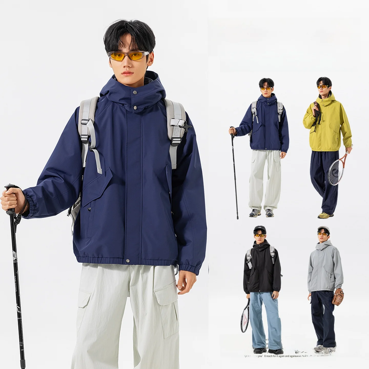 2026 New Men's Jaet Loose Outdoor Lightweight ex Polyester Fiber Long Sve Hooded Coat Windproof Design Spring Season
2026 New Men's Jaet Loose Outdoor Lightweight ex Polyester Fiber Long Sve Hooded Coat Windproof Design Spring Season