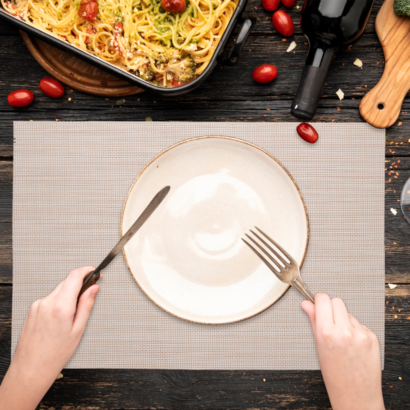 4 Pcs Insulated Placemat Dishes Heat Proof Pads Insulation Heat-Resistant Bowl PVC
4 Pcs Insulated Placemat Dishes Heat Proof Pads Insulation Heat-Resistant Bowl PVC