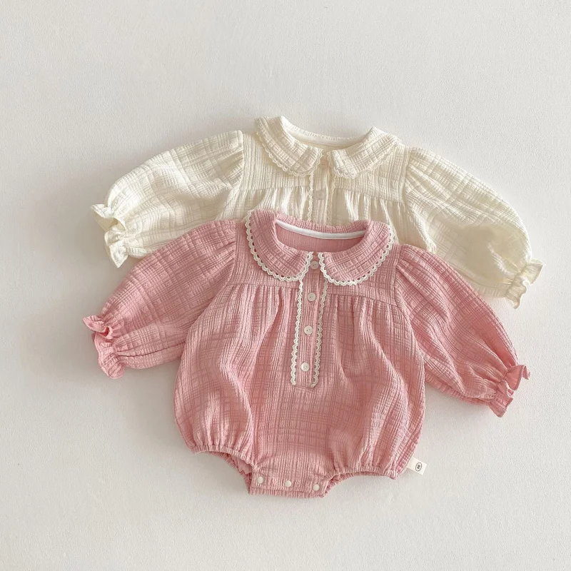 Super Cute Baby Romper0-2Years Old2025New Spring Baby Doll Collar Solid Color Jumpsuit Spring Outfit Clothes
Super Cute Baby Romper0-2Years Old2025New Spring Baby Doll Collar Solid Color Jumpsuit Spring Outfit Clothes