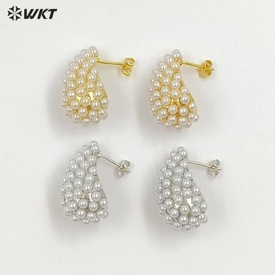 WT-ME129 Waterdrop Shape With Artificial Pearl And Brass Material Fine Earrings For Women Daily Commuter Jewelry ACC
WT-ME129 Waterdrop Shape With Artificial Pearl And Brass Material Fine Earrings For Women Daily Commuter Jewelry ACC