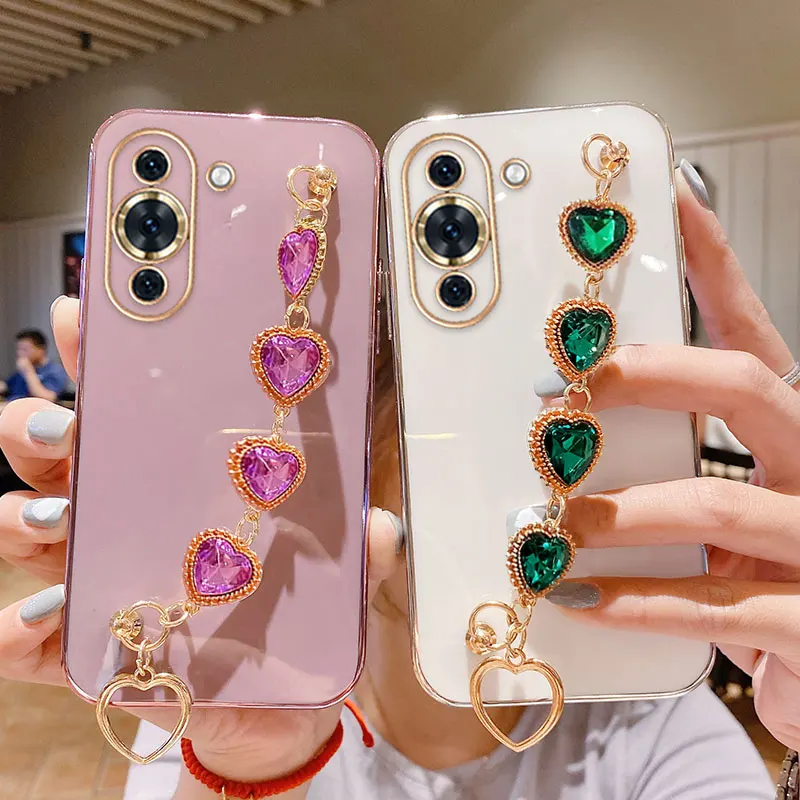 Nova10 Diamond Love Bracelet Case for Huawei Nova 10 Luxury Shockproof Wrist Chain Case for Huawei Nova 10 9 SE 11 Pro Cover
Nova10 Diamond Love Bracelet Case for Huawei Nova 10 Luxury Shockproof Wrist Chain Case for Huawei Nova 10 9 SE 11 Pro Cover